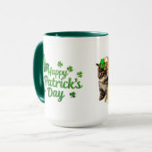 Gelukkige St. Patrick's Day Katten Mok (Voorkant links)
