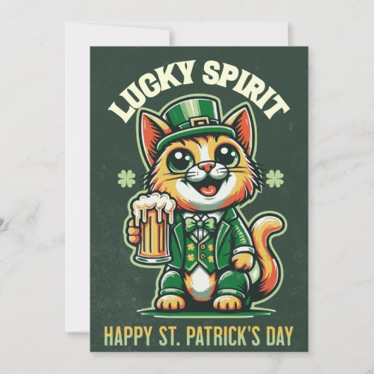 Gelukkige St. Patrick's Day Keltische Ierse Lucky  Feestdagenkaart (Voorkant)