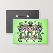 Gelukkige St. Patrick's Day Kittens-47474 Button (Voorkant / Achterkant)