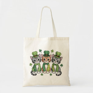 Gelukkige St. Patrick's Day Kittens-47474 Tote Bag