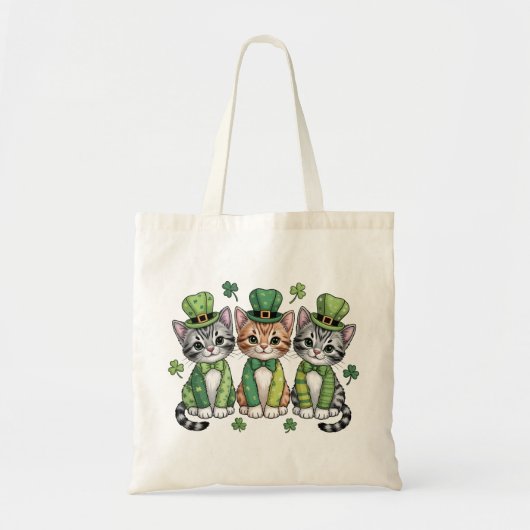 Gelukkige St. Patrick's Day Kittens-47474 Tote Bag (Voorkant)