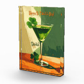 Gelukkige St. Patrick's Day Klavermartini Fotoblokken (Rechts)