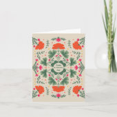 Gelukkige St. Patrick's Day klavers en bloemen Kaart (Voorkant)