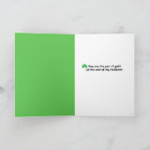 Gelukkige St Patrick's Day kleindochter Leprechaun Feestdagen Kaart (Binnen)