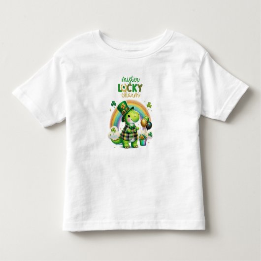 Gelukkige St. Patrick's Day Krokodil Kinder Shirts (Voorkant)