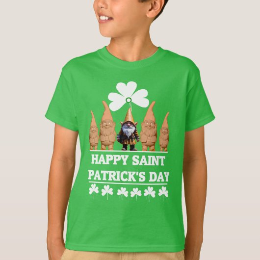 'Gelukkige St. Patrick's Day, Leprechaun' T-shirt (Voorkant)