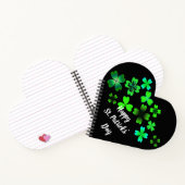 Gelukkige St. Patrick's Day, Lucky Clover Green Ir Notitieboek (Binnen)