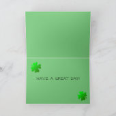 Gelukkige St Patrick's Day met regenboog gepersona Feestdagen Kaart (Binnen)