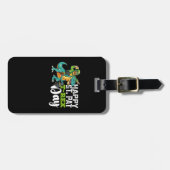 Gelukkige St Patrick's Day Pat Rex Dinosaurus Bagagelabel (Voorkant horizontaal)