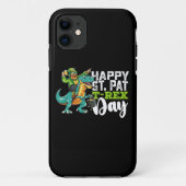 Gelukkige St Patrick's Day Pat Rex Dinosaurus Case-Mate iPhone Case (Achterkant)