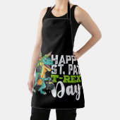 Gelukkige St Patrick's Day Pat Rex Dinosaurus Schort (Insitu)