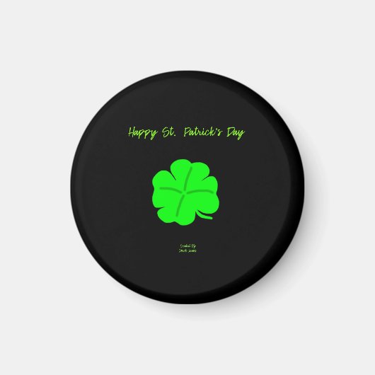 Gelukkige St. Patrick's Day ronde magneet (Voorkant)