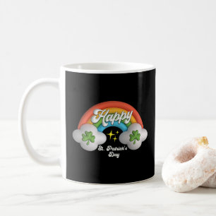 Gelukkige St. Patrick's Day Schattigee regenboog Koffiemok