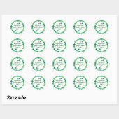 Gelukkige St. Patrick's Day Shamrock Krans Sticker (Vel)