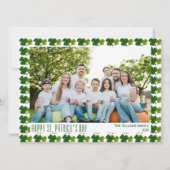 Gelukkige St. Patrick's Day Shamrocks familie 1 fo Feestdagenkaart (Voorkant)