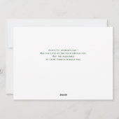 Gelukkige St. Patrick's Day Shamrocks familie 1 fo Feestdagenkaart (Achterkant)