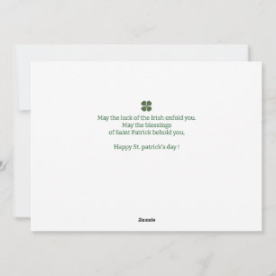 Gelukkige St. Patrick's Day Shamrocks familie 1 fo Feestdagenkaart