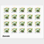 Gelukkige St. Patrick's Day Snail Vierkante Sticker (Vel)