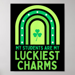 Gelukkige St Patrick's Day Teacher School Saint Pa Poster