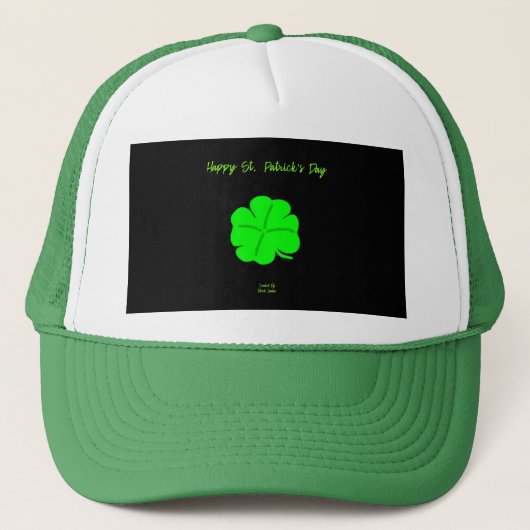 Gelukkige St. Patrick's Day Trucker Hoed Trucker Pet (Voorkant)