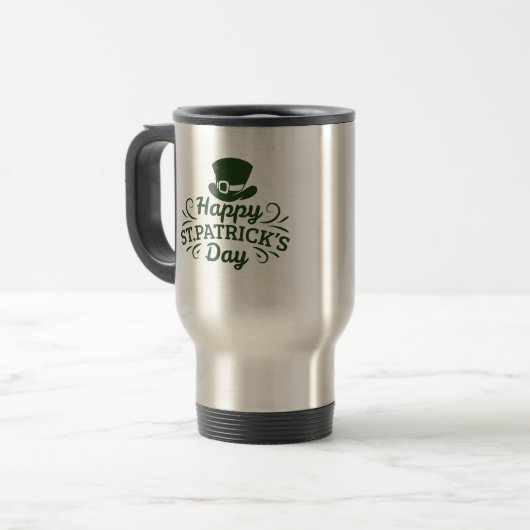 Gelukkige St. Patrick's Day Tumbler Reisbeker (Voorkant links)