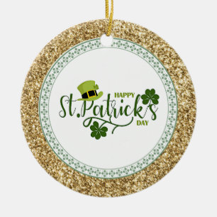 Gelukkige St. Patrick's Day, vakantieontwerp, Keramisch Ornament