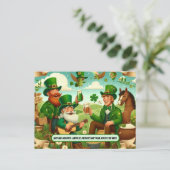 Gelukkige St. Patrick's Day van Over de Miles Briefkaart (Staand voorkant)