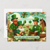 Gelukkige St. Patrick's Day van Over de Miles Briefkaart (Voorkant / Achterkant)