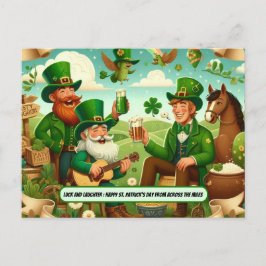 Gelukkige St. Patrick's Day van Over de Miles Briefkaart