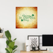 Gelukkige St. Patrick's Day Vierkant Poster (Thuiskantoor)