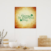 Gelukkige St. Patrick's Day Vierkant Poster (Keuken)