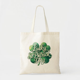 Gelukkige St. Patrick's Day Vintage Typografie Vie Tote Bag