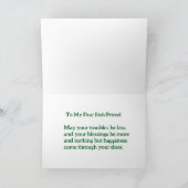 Gelukkige St. Patrick's Day voor mijn lieve Ierse  Kaart (Binnen)