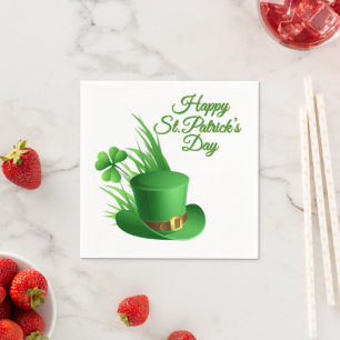 Gelukkige St. Patrick's kabouter Kruidnagel Hoed i Servet