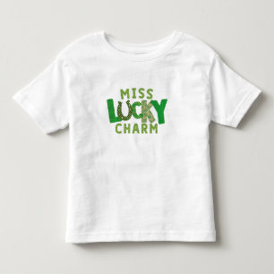 Gelukkige St. Patrick's Miss Lucky Charm Kinder Shirts