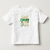 Gelukkige St. Patrick's Schattigee Klaver in de Pa Kinder Shirts (Voorkant)