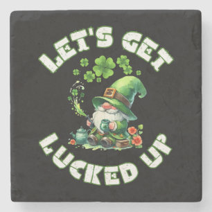 gelukkige st. patricksdag  stenen onderzetter