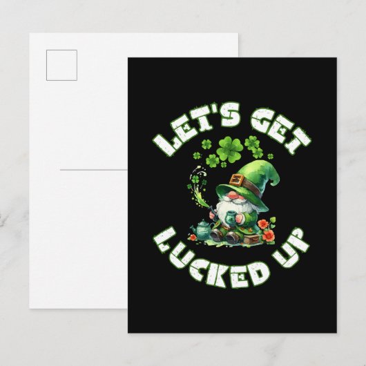 gelukkige st. patricksdag uitnodiging briefkaart (Voorkant / Achterkant)