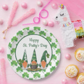 Gelukkige St. Patty's Day Gnomen Papieren Bordje (Feest)