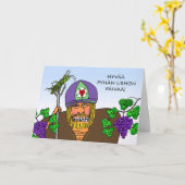 Gelukkige St. Urho's Day in het Fins, dode sprinkh Kaart (Gele Bloem)