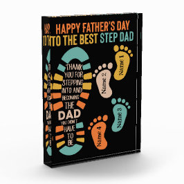 Gelukkige "stap" Vaderdag Fotoblokken