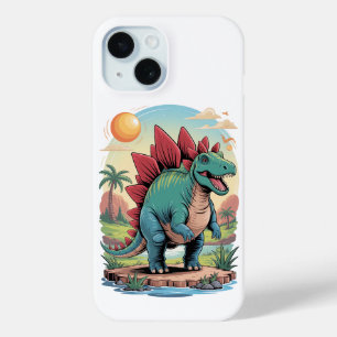 Gelukkige Stegosaurus iPhone 15 Case