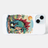 Gelukkige Stegosaurus Case-Mate iPhone Case (Achterkant (horizontaal))