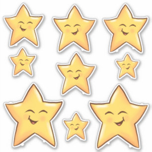 Gelukkige sterren sticker