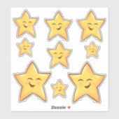 Gelukkige sterren  sticker (Vel)