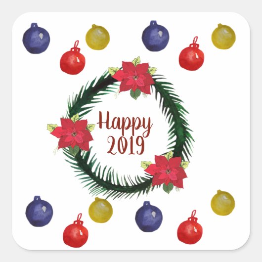 Gelukkige Sticker 2019 (Voorkant)