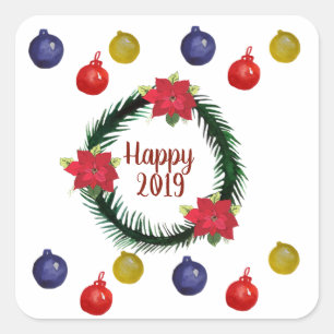 Gelukkige Sticker 2019