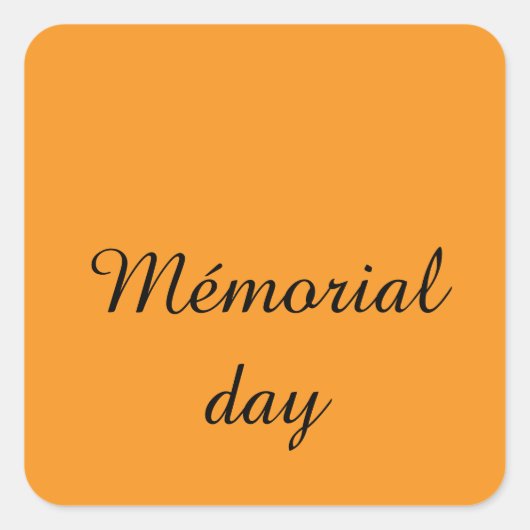 Gelukkige stickers Memorial Day (Voorkant)