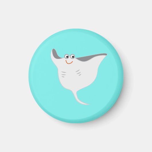 Gelukkige Stingray Magneet (Voorkant)