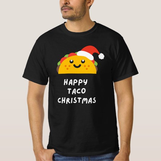 GELUKKIGE TACO KERST T-Shirt (Voorkant)
